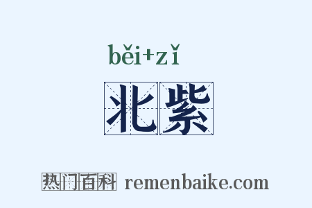 北紫是什么意思的图片